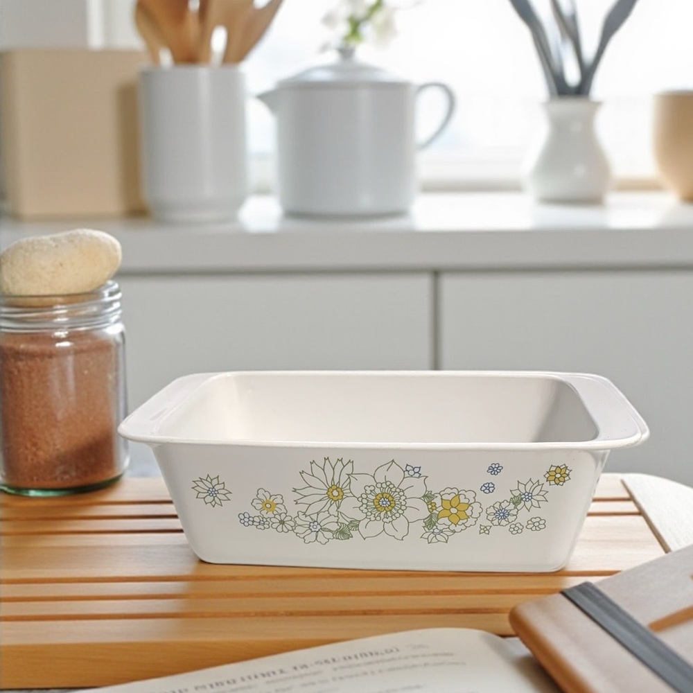 Vintage Corningware "Floral Bouquet" Loaf Pan
